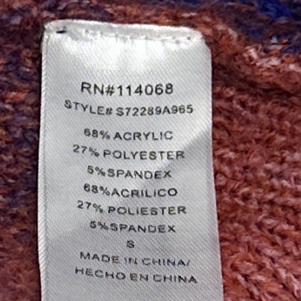 NWT Ten Sixty Sherman Crewneck Cable Knit Oversized Comfy Ombre Sweater … - Picture 9 of 10